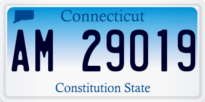 CT license plate AM29019