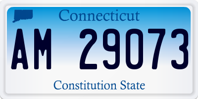 CT license plate AM29073