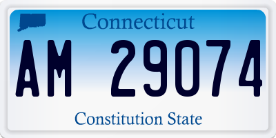 CT license plate AM29074