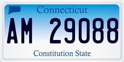 CT license plate AM29088