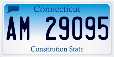 CT license plate AM29095