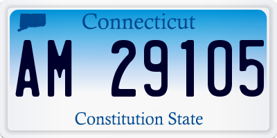 CT license plate AM29105