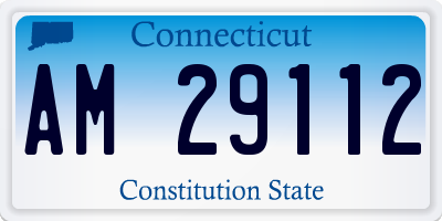 CT license plate AM29112