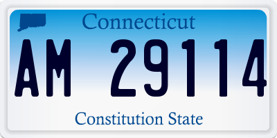 CT license plate AM29114
