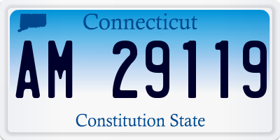CT license plate AM29119