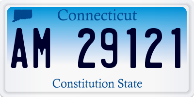 CT license plate AM29121