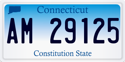 CT license plate AM29125