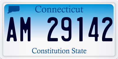CT license plate AM29142