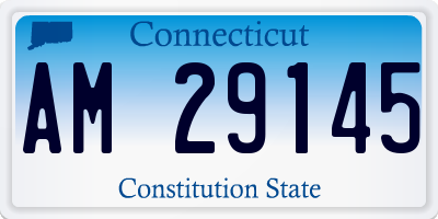 CT license plate AM29145