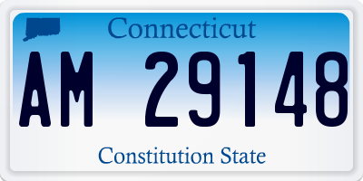 CT license plate AM29148