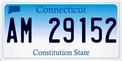 CT license plate AM29152