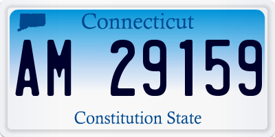 CT license plate AM29159