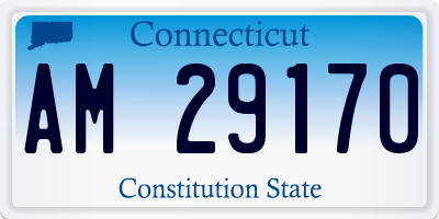 CT license plate AM29170