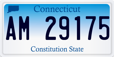 CT license plate AM29175