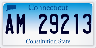 CT license plate AM29213