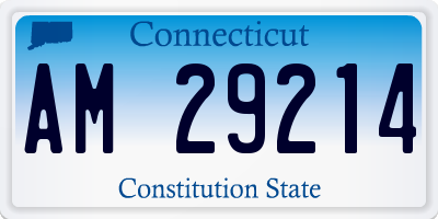 CT license plate AM29214