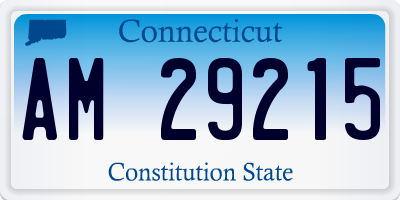 CT license plate AM29215