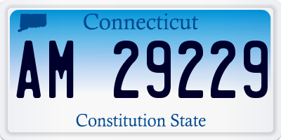 CT license plate AM29229