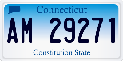 CT license plate AM29271