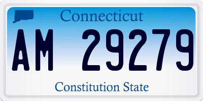 CT license plate AM29279