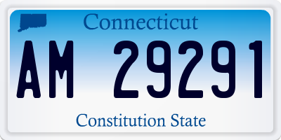 CT license plate AM29291