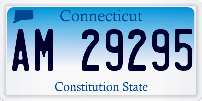 CT license plate AM29295