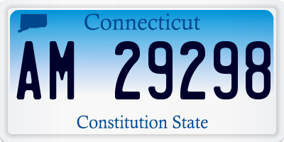 CT license plate AM29298