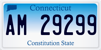 CT license plate AM29299