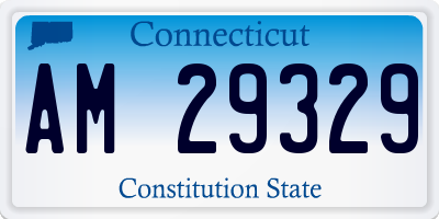 CT license plate AM29329