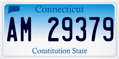 CT license plate AM29379