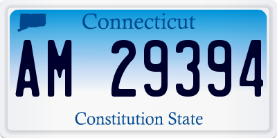 CT license plate AM29394