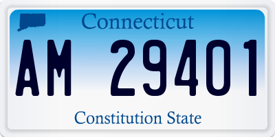 CT license plate AM29401