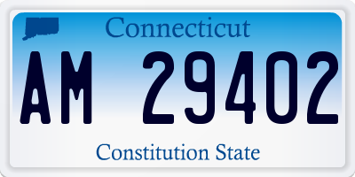 CT license plate AM29402