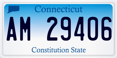 CT license plate AM29406