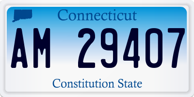 CT license plate AM29407