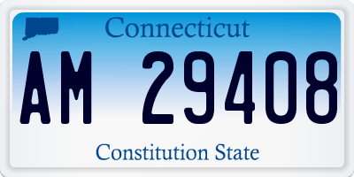 CT license plate AM29408