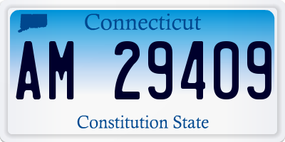 CT license plate AM29409