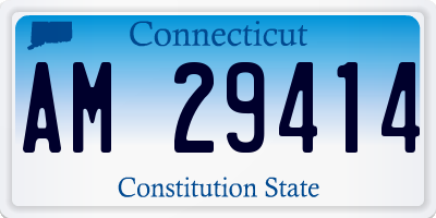 CT license plate AM29414