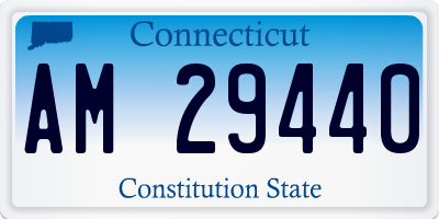 CT license plate AM29440