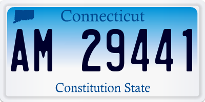 CT license plate AM29441