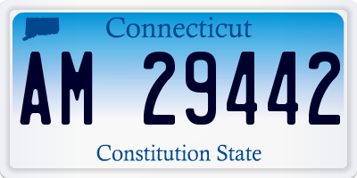 CT license plate AM29442