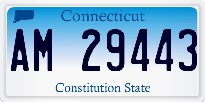CT license plate AM29443