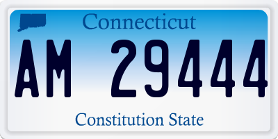 CT license plate AM29444