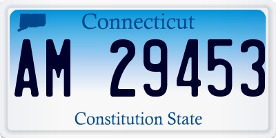 CT license plate AM29453