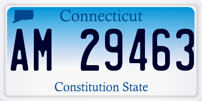 CT license plate AM29463
