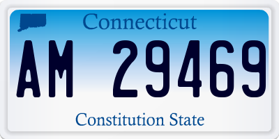 CT license plate AM29469