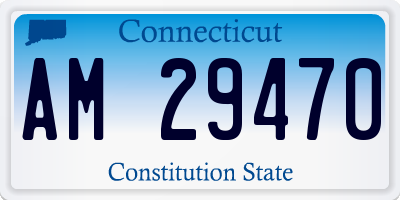 CT license plate AM29470