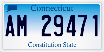 CT license plate AM29471