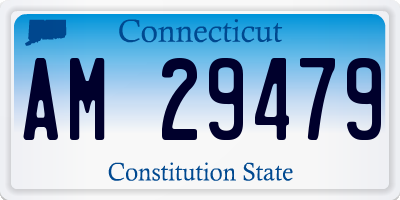 CT license plate AM29479