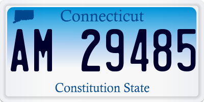 CT license plate AM29485